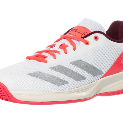adidas CourtFlash PB White/Red Men's Pickleball Shoes